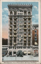 Hotel Algonquin, 59 to 65 West 44th Street New York, NY Postcard Postcard Postcard