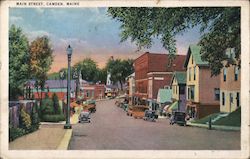 Main street Camden, ME Postcard Postcard Postcard