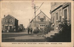 Artist's Row at the "Yellow Bowl," Bearskin Neck Postcard