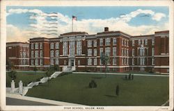 High School Salem, MA Postcard Postcard Postcard