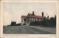 Colonel Gaston's Residence Barre, MA Postcard Postcard Postcard