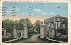Memorial Gate Class Of 1916, Wellesley College Massachusetts Postcard Postcard Postcard