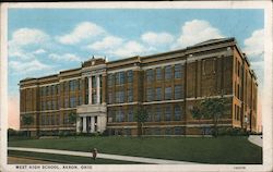 West High School Akron, OH Postcard Postcard Postcard