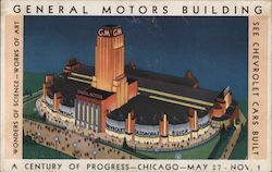 General Motors Building - A Century of Progress Postcard