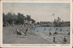 Swimming Pool at the Royal Ambassador Boys' Camp Postcard