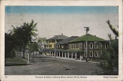 Temple Avenue Looking West Postcard