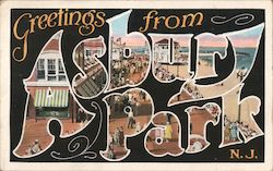 Greetings From Asbury Park Postcard