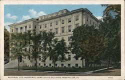 National Life Insurance Company, Home Office Building Montpelier, VT Postcard Postcard Postcard