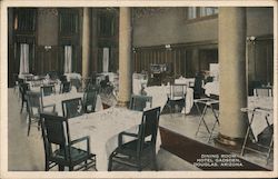 Dining Room, Hotel Gadsden Douglas, AZ Postcard Postcard Postcard