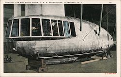 Control Car and Radio Room, U.S.S. Shenandoah Postcard