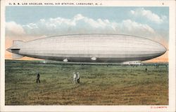 U.S.S. Los Angeles, Naval Air Station Lakehurst, NJ Airships Postcard Postcard Postcard