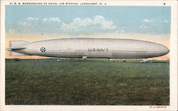 U.S.S. Shenandoah at Naval Air Station Lakehurst, NJ Airships Postcard Postcard Postcard