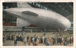 U.S.S. Los Angeles, Naval Air Station Lakehurst, NJ Airships Postcard Postcard Postcard