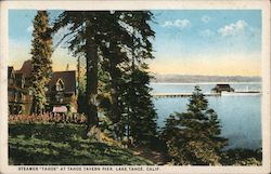 Steamer "Tahoe" at Tahoe Tavern Pier Postcard