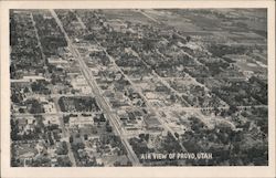 Air View of Provo Utah Postcard