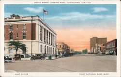 Broad Street Looking West Tuscaloosa, AL Postcard Postcard Postcard