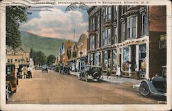 Canal Street, Shawangunk Mountains in Background Postcard