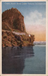 Cave Rock from Lake Tahoe Postcard