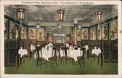 "The Mandarin" Kingston's Most Beautiful Cafe Postcard