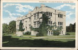 Taylor Hall, College of Wooster Ohio Postcard Postcard Postcard