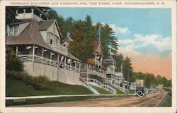 Veterans' Buildings and Lakeside Ave., The Weirs Postcard