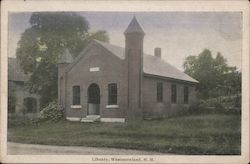 View of Library Building Westmoreland, NH Postcard Postcard Postcard