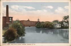 Nashua River from Main Street Bridge Postcard