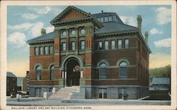 Wallace Library and Art Builidng Postcard