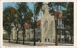 St. Peter's and Paul's Parochial School Lewiston, ME Postcard Postcard Postcard