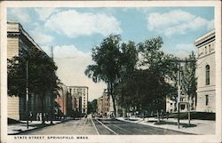 State Street Springfield, MA Postcard Postcard Postcard