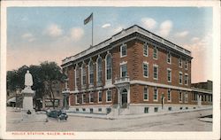 Police Station Postcard