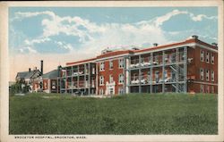 Brockton Hospital Massachusetts Postcard Postcard Postcard