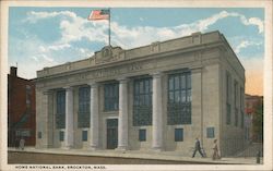 Home National Bank Brockton, MA Postcard Postcard Postcard