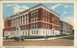 High School Brockton, MA Postcard Postcard Postcard