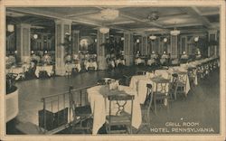 Grill Room, Hotel Pennsylvania New York City, NY Postcard Postcard Postcard
