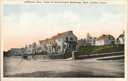 Jefferson Ave., View of Government Buildings Postcard