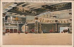 Interior Egyptian Ball Room, on the Pier Ocean Park, CA Postcard Postcard Postcard