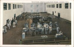 The Kitchen, New Michigan State Prison Postcard