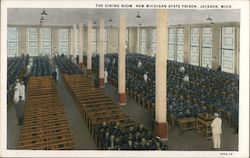 The Dining Room, New Michigan State Prison Postcard