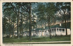 Cottages White Sulphur Springs, WV Postcard Postcard Postcard