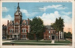 Portage County Court House Ravenna, OH Postcard Postcard Postcard