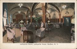 Lafayette Room, Lafayette Hotel Buffalo, NY Postcard Postcard Postcard