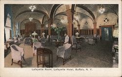 Lafayette Room, Lafayette Hotel Postcard