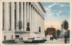 Main Entrance to State Education Building Postcard