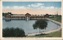 Onondaga Park Swimming Pond and Bath House Postcard