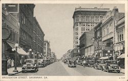 Broughton Street Savannah, GA Postcard Postcard Postcard