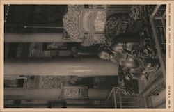 Laughing Buddha in Chinese Temple Postcard