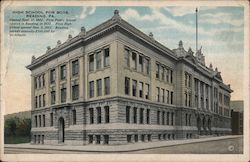 High School For Boys Reading, PA Postcard Postcard Postcard