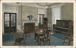 Music Room, Jefferson Hotel Postcard