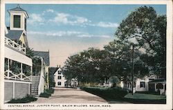 Central Avenue, Juniper Point, Salem Willows Massachusetts Postcard Postcard Postcard